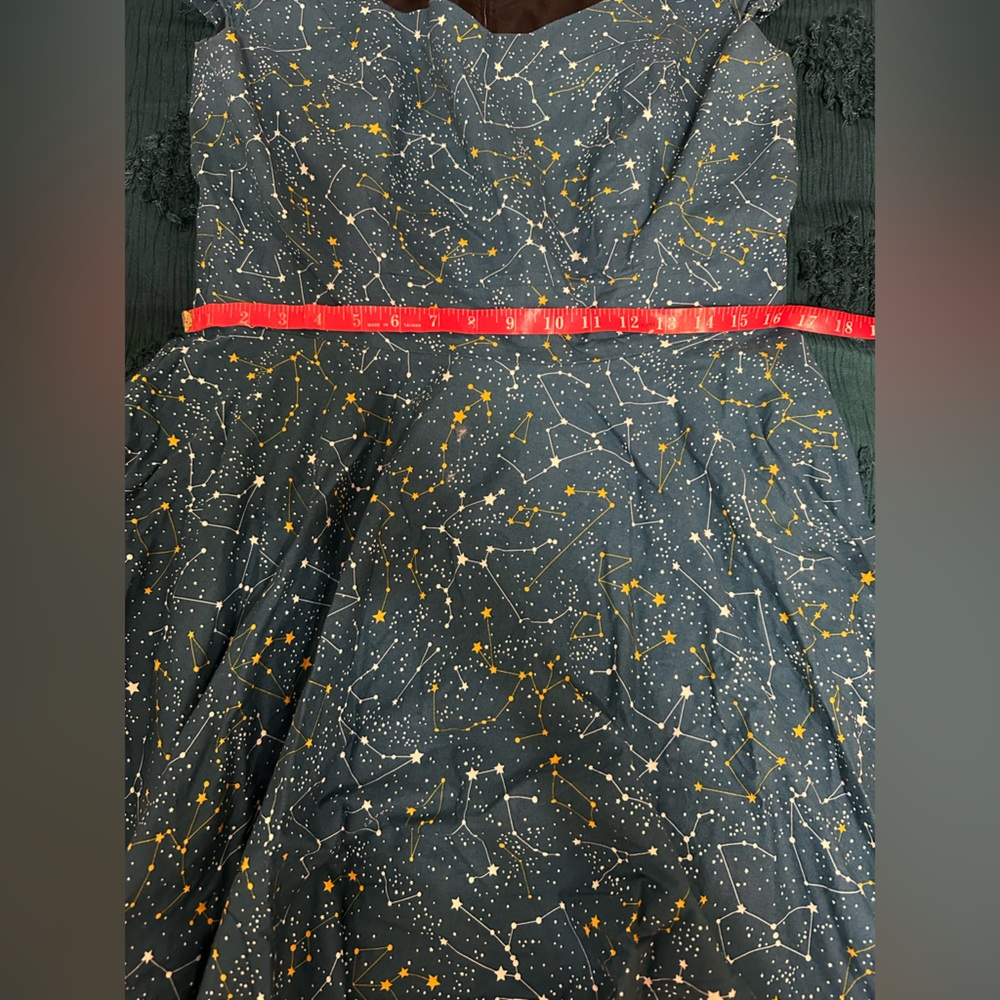 Modcloth Blue and Yellow A-Line Dress - Picture 5 of 8